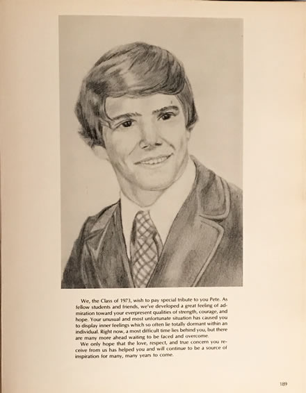 Peter McDowell Yearbook Tribute